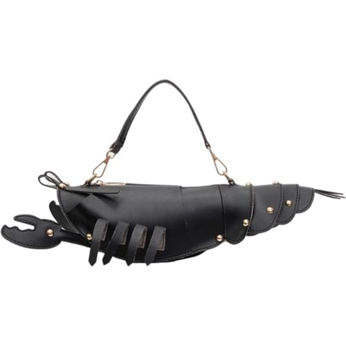 Lobster Shaped Crossbody Bag Purse for Women Unique Rivets Lobster Design Shoulder Bag Stylish Handbag for Women Girls