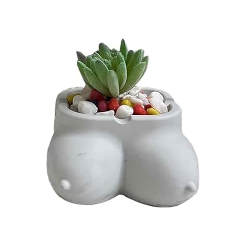 GRAINRAIN Body Silicone Molds for Epoxy Resin, 3D Small Flower Pot Vase Resin Molds for Concrete Cement, Cute Epoxy Resin Mold for Resin Casting, DIY Craft, Home Decor Cover