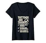 Photo Gallery donna trashy tattoo humor sarcasmo anti giudizio citazione inchiostro cultura maglietta con collo a v Photo Gallery donna trashy tattoo humor sarcasmo anti giudizio citazione inchiostro cultura maglietta con collo a v