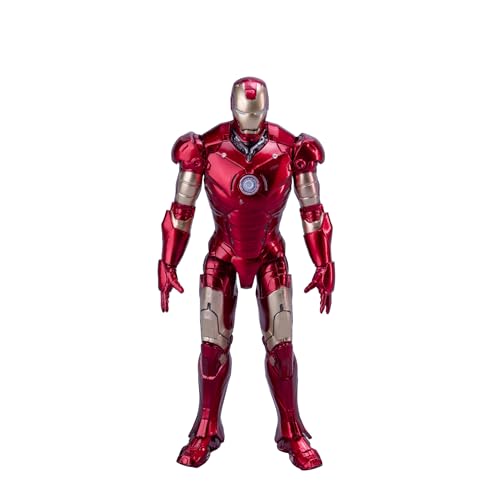 Image of ZD Toys Action Figure Collectibles - 4 Inch Iron Man Mark 3, Interchangeable Parts, Superhero Premium Collectibles, Durable PVC Material, Ages 15+ Years