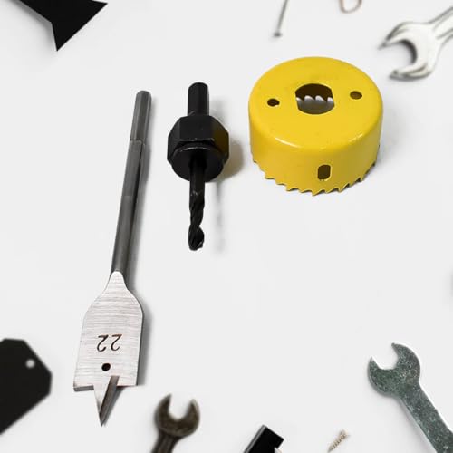 Image of Oblivion Door Lock Installation (22mmx150mm) Hole Saw Kit Carbon Steel Wood Bit Hole Saw, Hole Saw Assortment Set, Door Lock Installation Kit (1 Set)