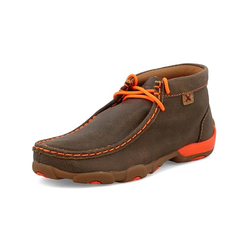 Twisted X Kids Chukka Driving Moc, Bomber & Neon Orange, 11 M