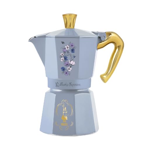 Image of Bialetti MOKA EXPRESS BRIDGERTON 6 CUPS ANTI-SCALD HANDLE NOT INDUCTION 6 CUPS (270ml) ALUMINIUM