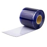 Menavet 42111 PVC-Streifenvorhang Lamellen 25 Meter 300mmx3mm Abtrennung Toreinfahrt Windschutz Kuh Pferd Stall Unterstand Pferdebox