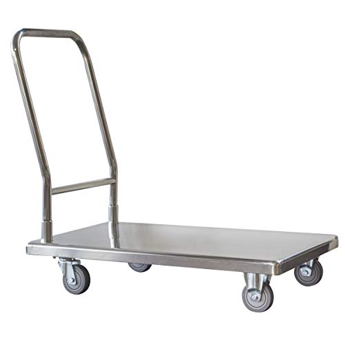 Buffalo Tools FPT500SS: Stainless Steel Platform Truck 500 Lbs Capacity