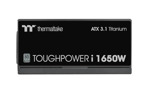 Image of Thermaltake Toughpower i1650W; ATX 3.1; 4X Native PCIe 5.1 12V-2x6; Dual-Color H++ Connectors; 100% Japanese Capacitors; Multi /Single Rail Switching; Digital; 80 Plus Titanium; PS-TPI-1650FNFDTU-1