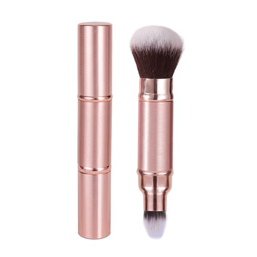 XFSRG Pinceaux Maquillages Double tête Portable Multifonctionnel Pinceau Maquillage Rétractable pour la Poudre le Blush et le Contouring