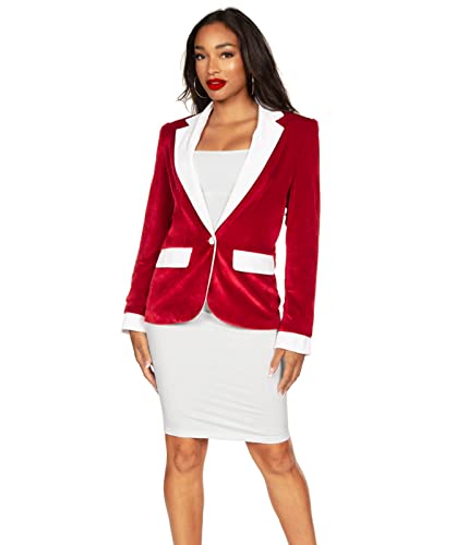 Tipsy Elves Christmas Blazers for Women - Colorful and Festive Winter Holiday Womens Suit Jackets