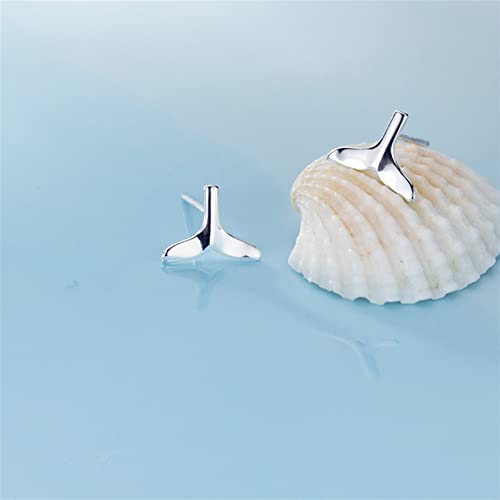 Boucles d'oreilles poisson en argent 925 pour style décontracté - 2