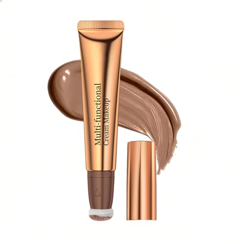 QIC Liquid Contour Stick Waterproof Liquid Bronzer Stick Long-Lasting Cream Contour Makeup for Natural Matte Finish (02 Deep Beige)