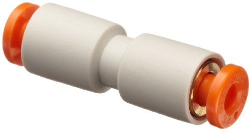 SMC KQ2H01-00A PBT Push-to-Connect Tube Fitting, Straight Union, 1/8