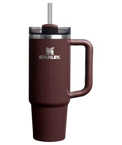 Image of STANLEY Quencher H2.0 Tumbler with Handle and Straw 30 oz | Flowstate 3-Position Lid | Cup Holder Compatible for Travel | Insulated Stainless Steel Cup | BPA-Free | Mahogany Gloss