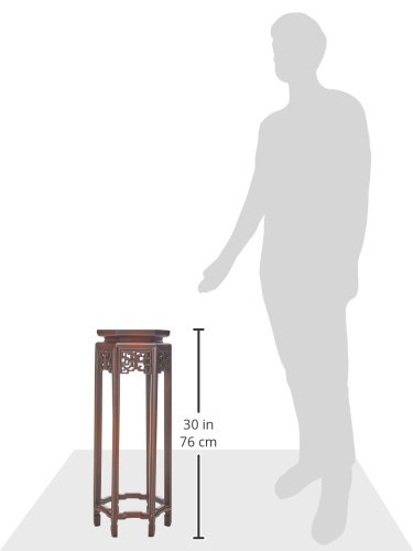 Oriental Furniture 28" Hexagon Plant Stand #TOP1