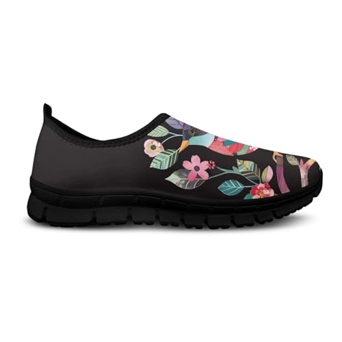 Image of Womens Casual Sneakers Art Themed Slip On Walking Shoes for Women