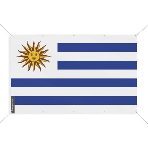 Drapeau Uruguay 90x135 cm idéal pour supporter votre équipe au stade