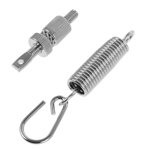 Pedal Resorte Tensión Para Bombo SHOWERORO Metal Plata miniatura 1