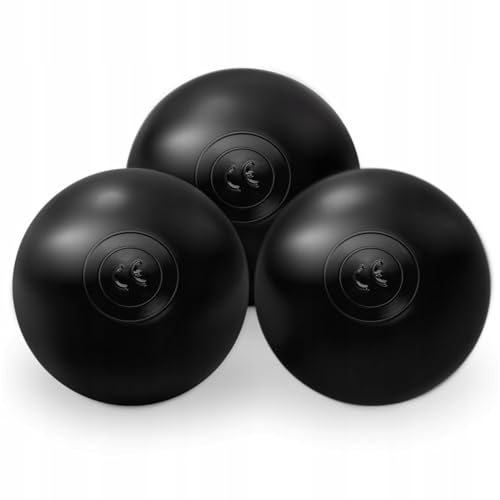 MISIOO 50 bolas para piscina de pelotas – Juguetes a partir de 1 año, juguete para bebé, bolas de 6 cm de plástico seguro, no tóxico, resistente a aplastamiento, color negro