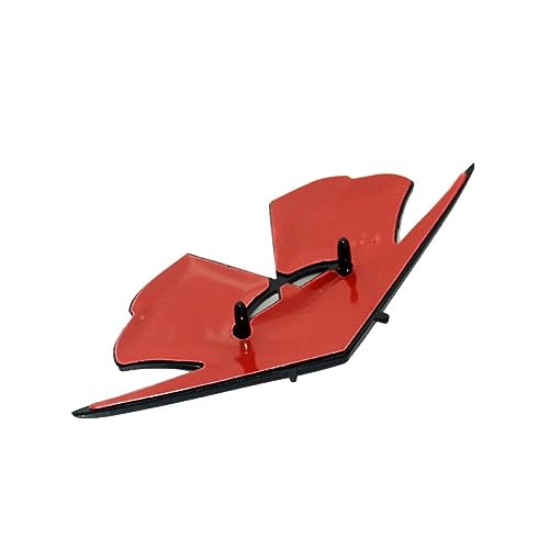 Image of 2Pc 1962 1963 Chevy Impala Belair Front Fender Emblem 3D Badge Flags Pair 327 409 Corvette Replacement for Corvette (Silver Black Red)