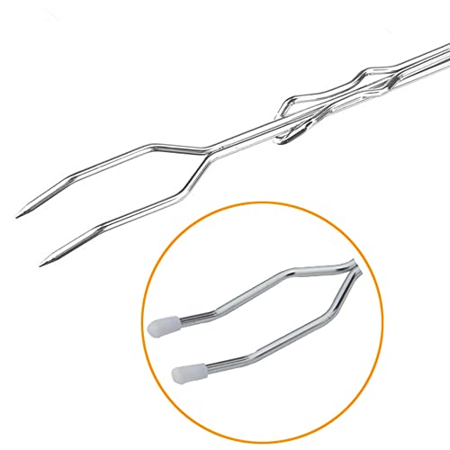 Begatter Grillspieße Lagerfeuer, Marshmallow Spieße Ausziehbar 75cm Lange, Teleskop Barbecue Camping Grillgabel für Würstchen, mit Holzgriffen Inkl. Tasche