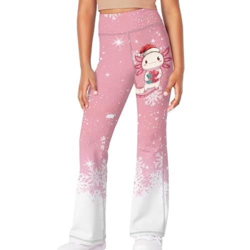 Flare Leggings for Girls High Waisted Bell Bottoms Wide Leg Yoga Pants3