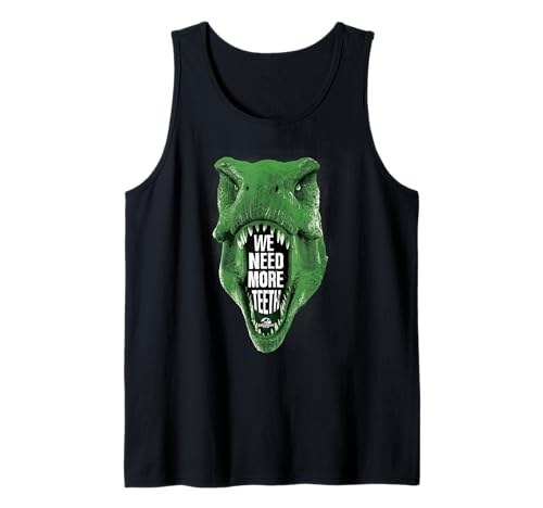 Débardeur T-Rex Jurassic World We Need More Teeth pour homme et fan de dinosaures