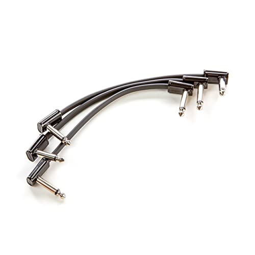 MXR Patch Slim Jack 15cm pack de 3 cables jack planos para accesorios de guitarra 4