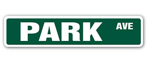 BCTS PARK AVE Street Sign New York NY Central Park Outdoor Street Sign/Subway Sign 4x16 inch