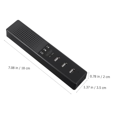 Micrófono USB portátil negro contra el mal sonido en videollamadas 2