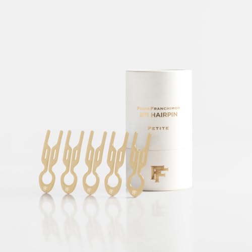 No1 Hairpin | Petite For Fine and All Hair Types Fringes & Updos Strong Hold Flexible Design No Damage Keeps Volume All Day Quick & Easy Styling in 30 seconds (Champagnized)