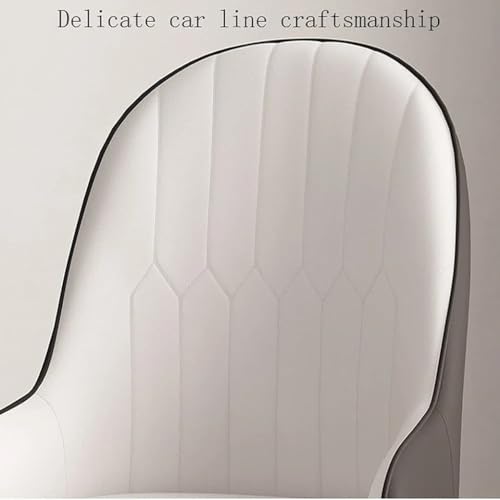 Image of Dream Furnishing - Set of 4 Dinning Chairs Elegant & Luxury Looks Strong Metal Frame Legs for Home Cafe Office Hotel (Black-White)
