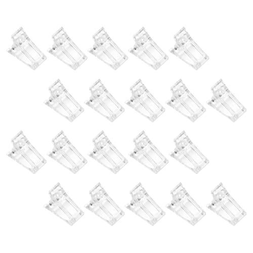 20 clips para uñas molde fijo para manicura miniatura 1
