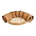 Gralara Cat Tunnel Bed Play Tunnel Kitten Pet Supplies Mat Cushion Detachable Washable Dog Bed Cat Tunnel Tube for Kitty Kitten