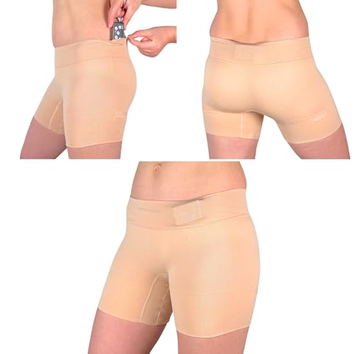 Calzoncillos ligeros para actores con soporte de micrófonos en rodajes beige S