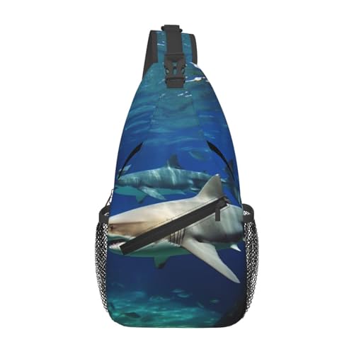 Bolso cruzado Two White Sharks para hombre y mujer miniatura 1