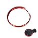 MLING Alliage d'aluminium Porte-clés de Voiture Télécommande Clé Anneau de décoration Compatible pour Cooper JCW R55 R56 R57 R58 R59 R60 R61 (Rouge)