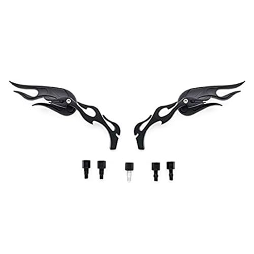 Espejos retrovisores para VT VTX de motocicleta custom universales cromados de calle 4