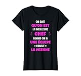 tee shirt equipe de france homme Citation équipe chef femme drôle et humoristique fille chef équipe .
