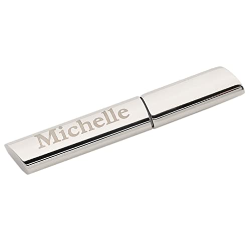 Personalised Name or Short Message Engraved Sleek Silver Plated Toothpick Holder