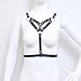 BDSMJOY Sm Geschirr Damen sexy Brust Fesselgurt Harness Erotik Gothic Punk Dessous Accessories verstellbar Gürte Fetisch Leder Strappy Clubwear