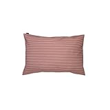 金鵄 枕カバー 綿100％ 日本製 おしゃれ プリント柄 封筒式 (ダブルストライプ オレンジ, 43x63)