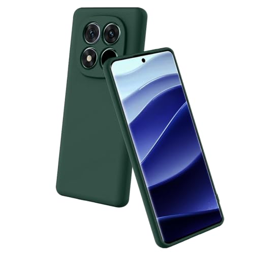 Image of Back Cover Compatible with Mi Redmi Note 15 Pro 5G | Full Camera Protection | Premium Liquid Silicon Case | Flexible Bumper Case for Mi Redmi Note 15 Pro 5G (Green)