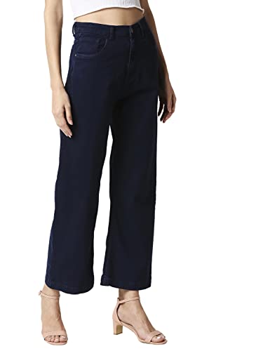 Image of HIGH STAR Women's High Rise Wide Leg Stretchable Jeans