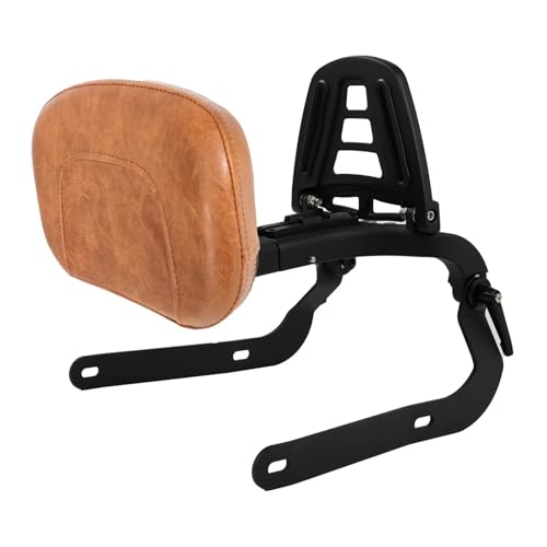 Sissy bar moto Harley Street 500 coussin dossier de voyage marron