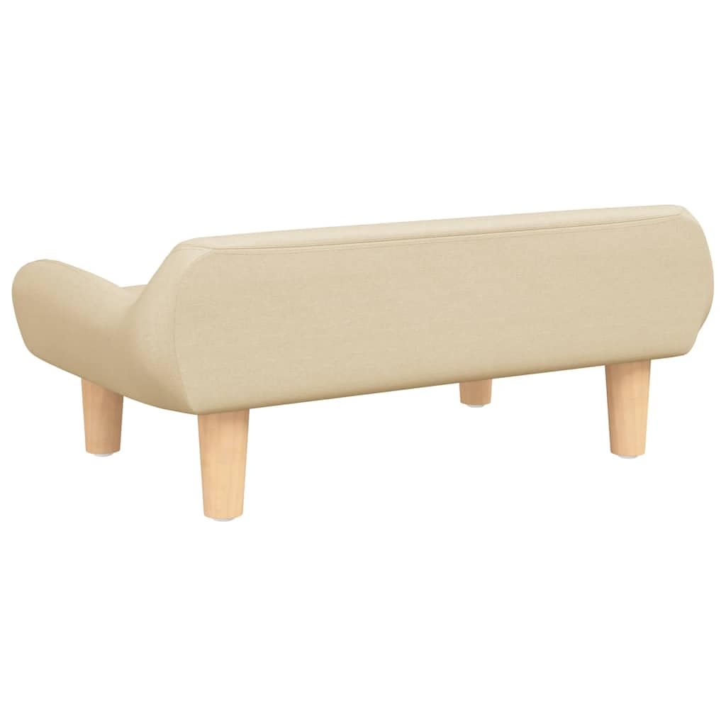 Cuccia per cani color crema, 70 x 40 x 24 cm, in tessuto con morbida schiuma, rivestimento antiscivolo, delicata sulle articolazioni, per cuccioli e anziani, adatta come letto per animali