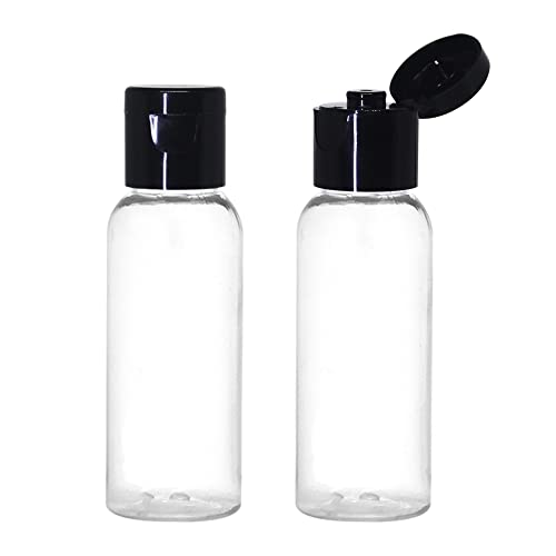 nsb herbals 30ml Empty Clear Plastic Bottles Refillable Travel Size Cosmetic Containers Small Leak Proof Squeeze Bottles with Black Flip Cap for Toiletries, Shampoos, Lotions, Creams (6) - Image 3