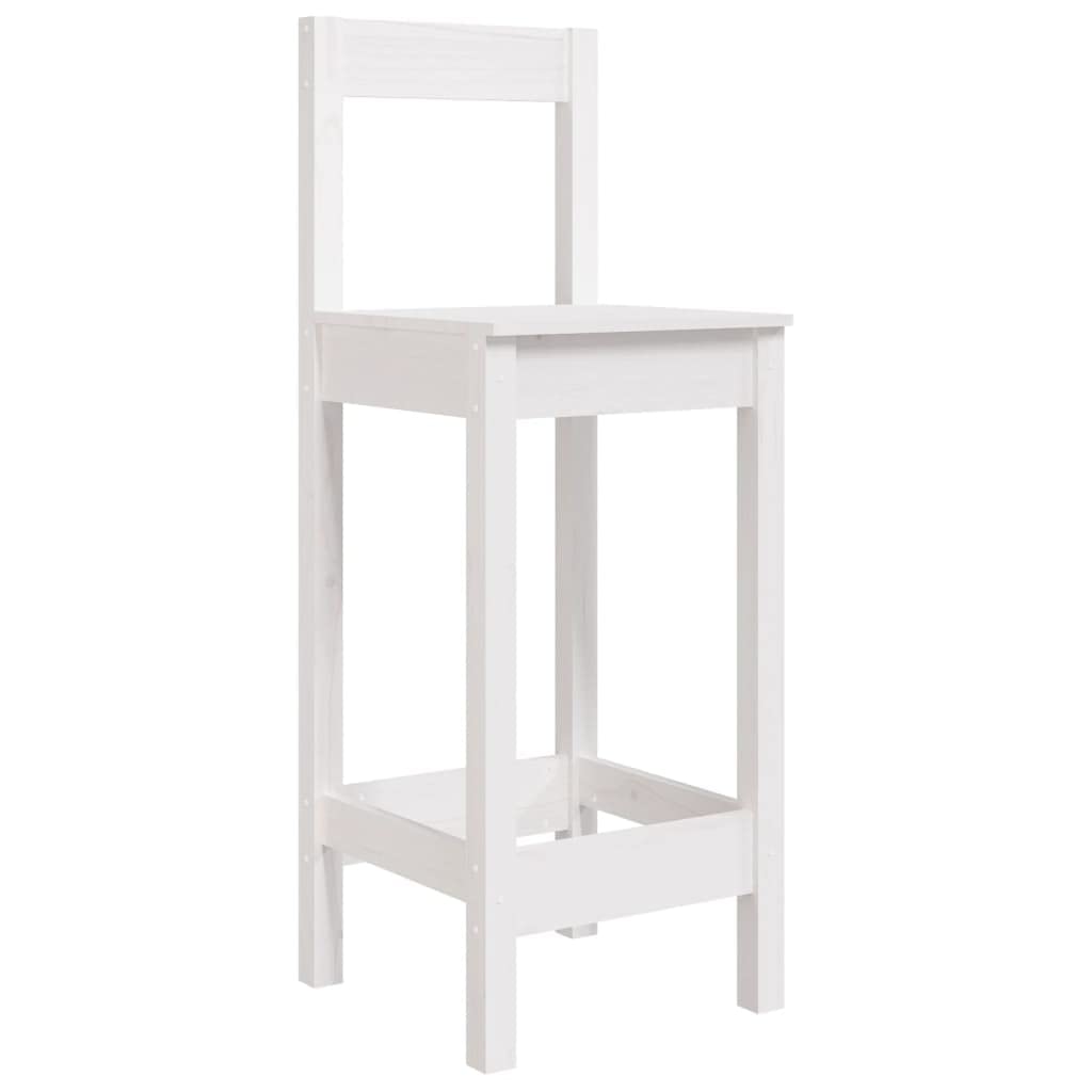 Juego de barra de jardín de madera de pino maciza de 3 piezas, incluye mesa y 2 taburetes de bar, ideal para patio, balcón o jardín, para relajarse, fiestas y cenas al aire libre