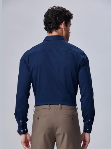 Dress Shirts for Men High-Stretch Breathable Wrinkle-Free Non-Iron Soft Mulberry Silk Button Down Shirts4