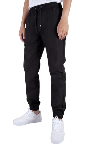 ITALYMORN Mens Joggers Lightweight Woven Pants Polyester Track Pants with Pockets3