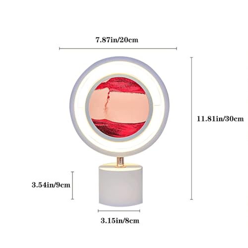 Lampe de bureau sable mouvant USB avec éclairage LED paysage chinois - 4