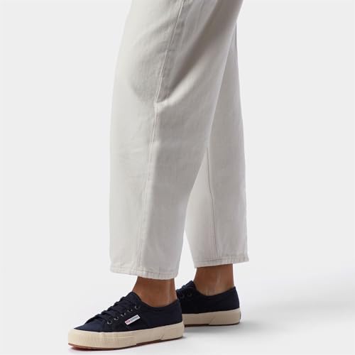 Image of Blue Navy-f Off White Linen Superga 2750
